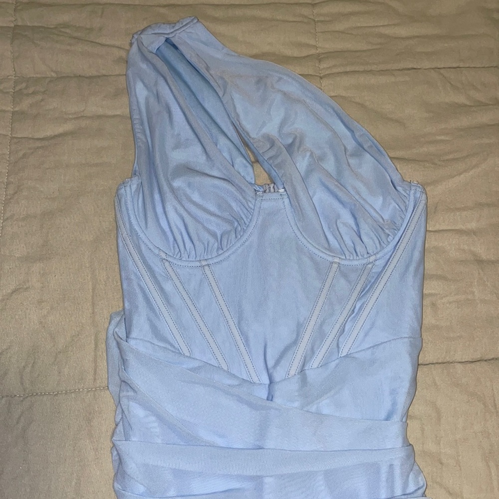 Baby blue dress